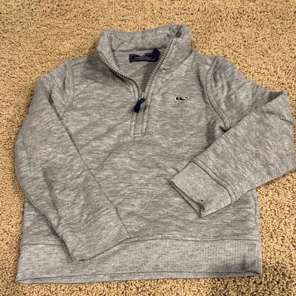 Vineyard Vines Heather Gray sweatshirt sweater shep shirt 5 5T boys